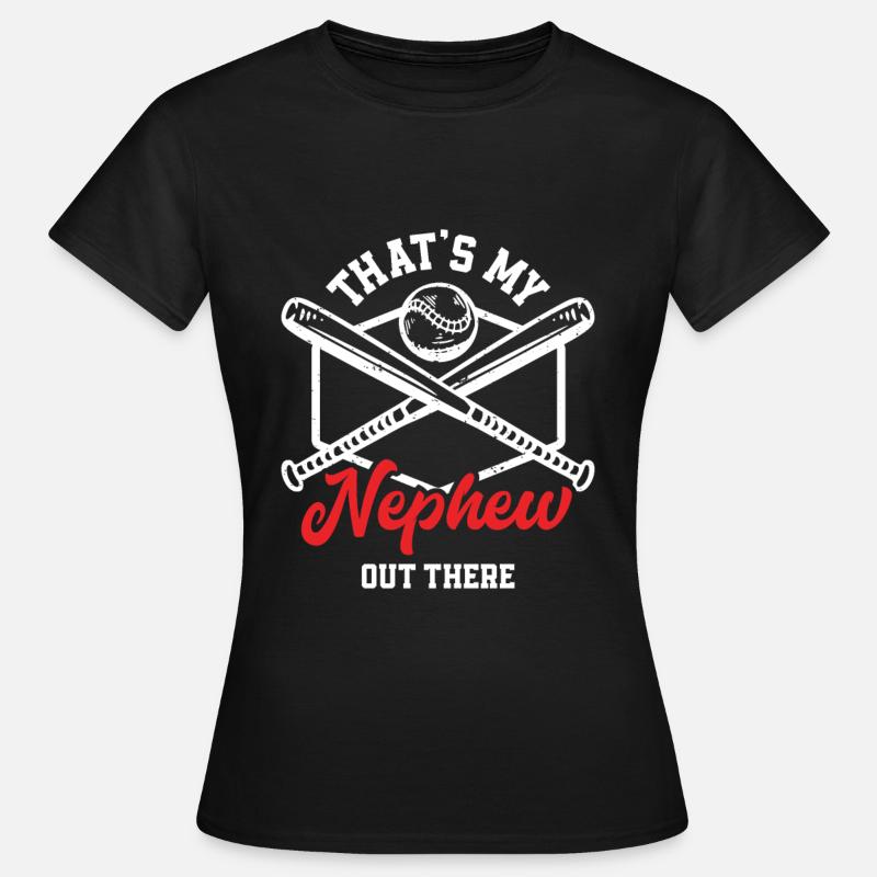 Baseball Neffe - Frauen T-Shirt - Schwarz