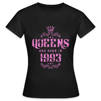 born in 1993 - Women's T-Shirt - black - Front - AI Model Female 172 dark (172cm)