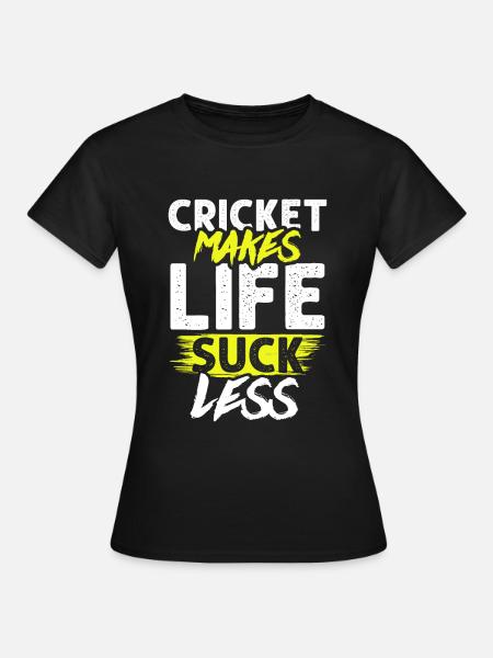 cricket leben - Frauen T-Shirt - Schwarz