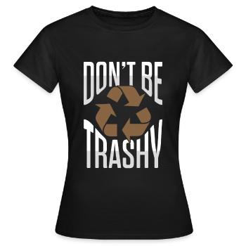 protection de l’environnement planète - T-shirt Femme - noir - Devant - AI Model Female 172 dark (172cm)