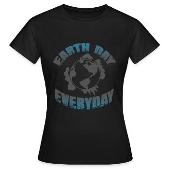 earth day umweltschutz - Frauen T-Shirt - Schwarz - Vorne - AI Model Female 172 dark (172cm)