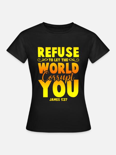 weltlich lleben bibel - Frauen T-Shirt - Schwarz