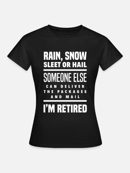 Postbeamte Rente Geschenk - Frauen T-Shirt - Schwarz