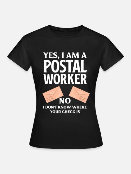 Postbeamte Lustiger Spruch - Frauen T-Shirt - Schwarz