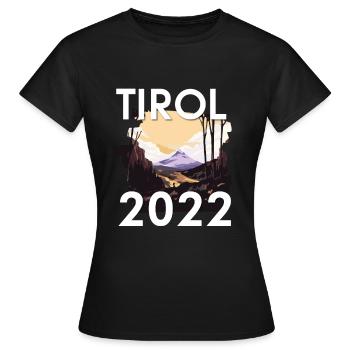 Tyrol 2022 - Women's T-Shirt - black - Front - AI Model Female 172 dark (172cm)