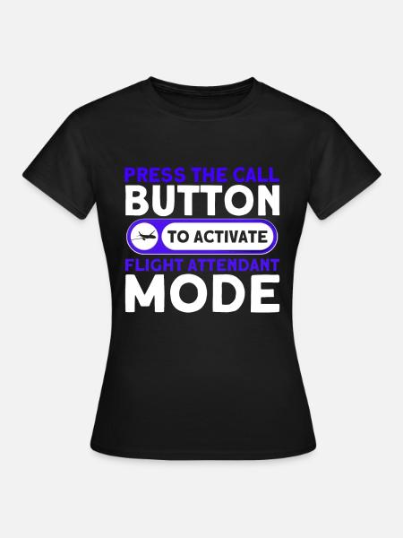 Flugbegleiter Stewardess Cabin Crew - Frauen T-Shirt - Schwarz