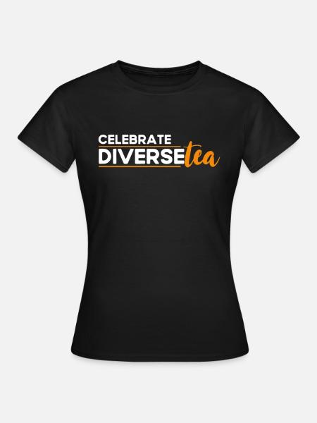 Teetrinker Teeliebhaber Geschenk Tee - Frauen T-Shirt - Schwarz