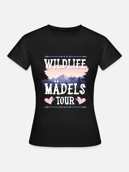 Wildlife Mädels Tour - Frauen T-Shirt - Schwarz