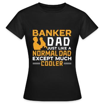 Banquier Banque Argent Banquier - T-shirt Femme - noir - Devant - AI Model Female 172 dark (172cm)