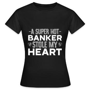 Bänker Bank Geld Banker - Frauen T-Shirt - Schwarz - Vorne - AI Model Female 172 dark (172cm)