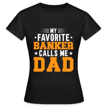 Bänker Bank Geld Banker - Frauen T-Shirt - Schwarz - Vorne - AI Model Female 172 dark (172cm)