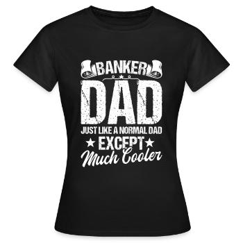Banquier Banque Argent Banquier - T-shirt Femme - noir - Devant - AI Model Female 172 dark (172cm)