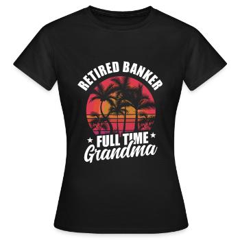 Bänker Bank Geld Banker - Frauen T-Shirt - Schwarz - Vorne - AI Model Female 172 dark (172cm)