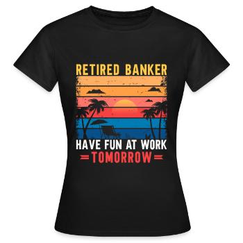 Bänker Bank Geld Banker - Frauen T-Shirt - Schwarz - Vorne - AI Model Female 172 dark (172cm)