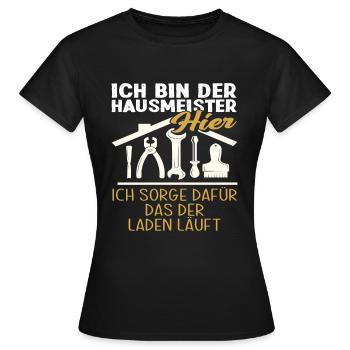 Stolzer Hausmeister Geschenk - Frauen T-Shirt - Schwarz - Vorne - AI Model Female 172 dark (172cm)