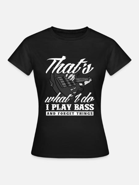Guitar Bass Guitar Bass Guitarist - Women's T-Shirt - black