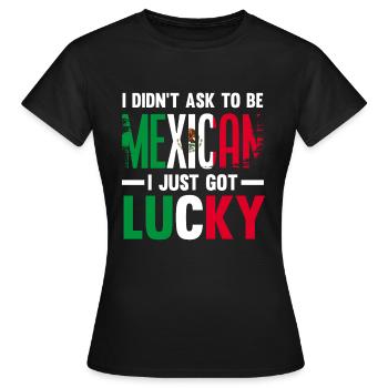 Mexiko Mexikaner Herkunft - Frauen T-Shirt - Schwarz - Vorne - AI Model Female 172 dark (172cm)