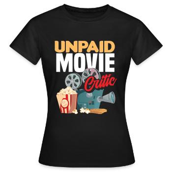 Film Kritiker Kinogänger - Frauen T-Shirt - Schwarz - Vorne - AI Model Female 172 dark (172cm)