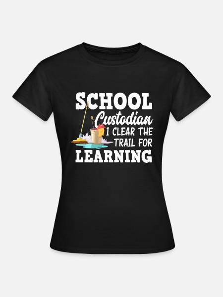 Schulhausmeister Putzen Putzmann - Frauen T-Shirt - Schwarz