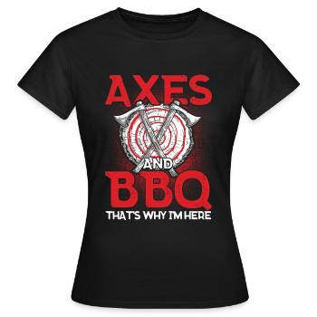 Axt Werfer Axt Werfen Axt Geschenk - Frauen T-Shirt - Schwarz - Vorne - AI Model Female 172 dark (172cm)
