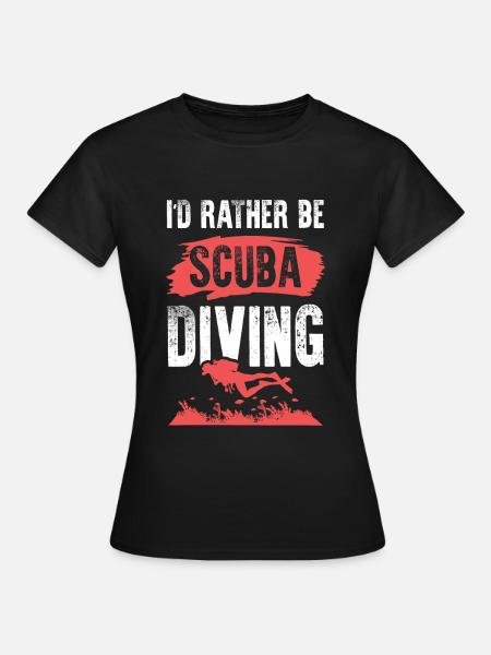 Tauchen scuba diving - Frauen T-Shirt - Schwarz