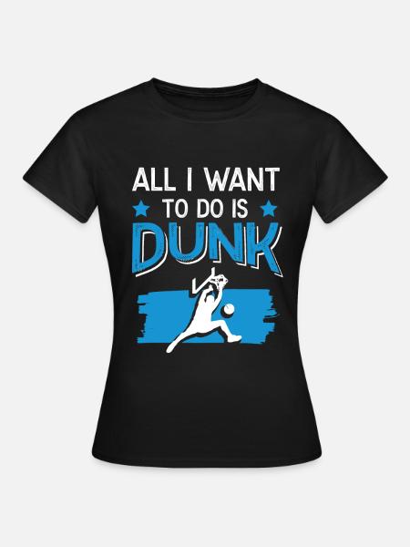 dunk basketball - Frauen T-Shirt - Schwarz