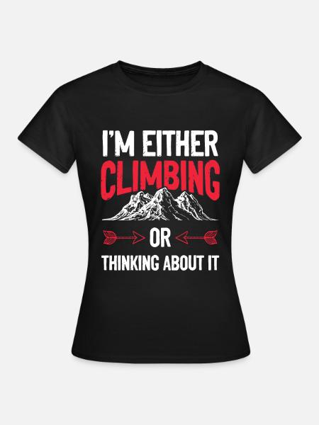 klettern outdoor - Frauen T-Shirt - Schwarz