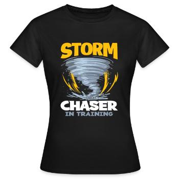 Storm Chaser Tornado Tornado Storms Cadeau - T-shirt Femme - noir - Devant - AI Model Female 172 dark (172cm)