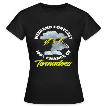 Storm Chaser Week-end Storm Chase - T-shirt Femme - noir - Devant - AI Model Female 172 dark (172cm)