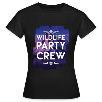 Wildlife Party Crew - Frauen T-Shirt - Schwarz - Vorne - AI Model Female 172 dark (172cm)