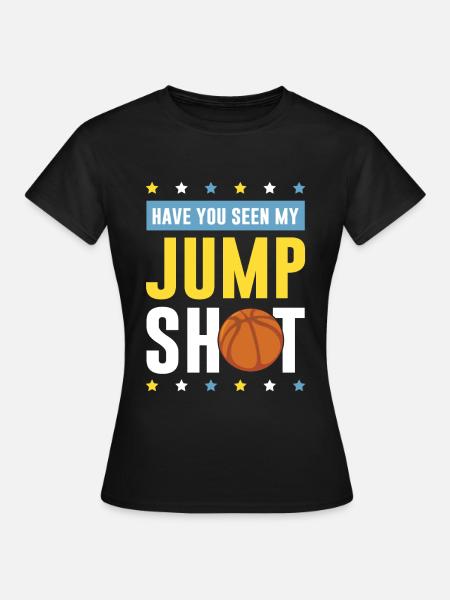 basketball jump shot - Frauen T-Shirt - Schwarz