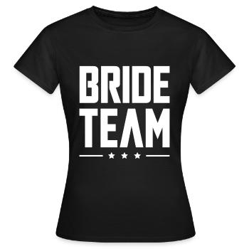 Équipe de la mariée - T-shirt Femme - noir - Devant - AI Model Female 172 dark (172cm)