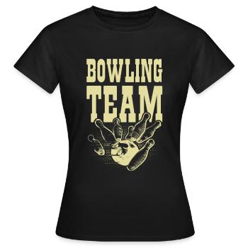 Équipe de bowling - T-shirt Femme - noir - Devant - AI Model Female 172 dark (172cm)