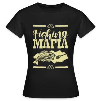 Fishing Mafia - Frauen T-Shirt - Schwarz - Vorne - AI Model Female 172 dark (172cm)