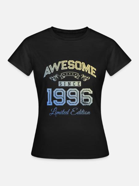 1996 awesome since - Frauen T-Shirt - Schwarz