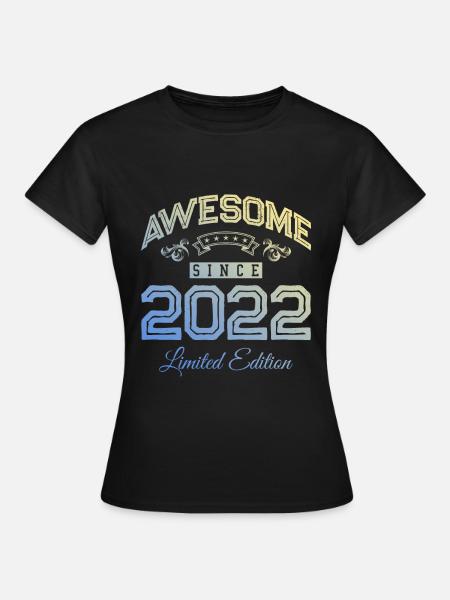 2022 awesome since - Frauen T-Shirt - Schwarz