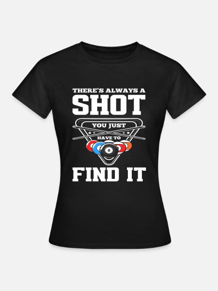 Billard Spieler - Frauen T-Shirt - Schwarz