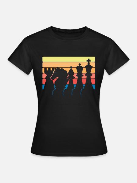 Schach - Frauen T-Shirt - Schwarz