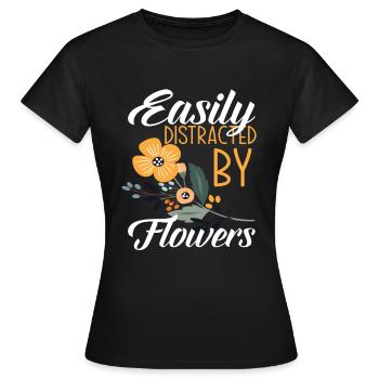 Florist Floristen Blumenliebhaber - Frauen T-Shirt - Schwarz - Vorne - AI Model Female 172 dark (172cm)