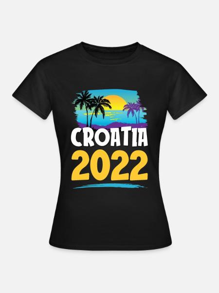 Croatia 2023 - Frauen T-Shirt - Schwarz