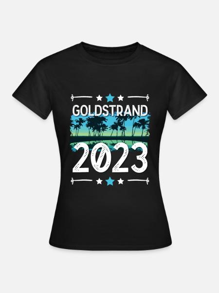 Goldstrand 2023 - Frauen T-Shirt - Schwarz