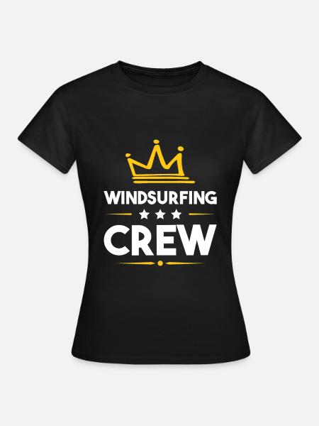 Windsurfing Crew - Frauen T-Shirt - Schwarz