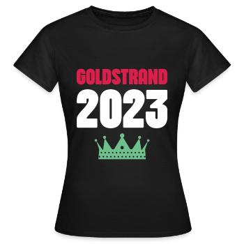 Sables d’or 2023 Couronne - T-shirt Femme - noir - Devant - AI Model Female 172 dark (172cm)