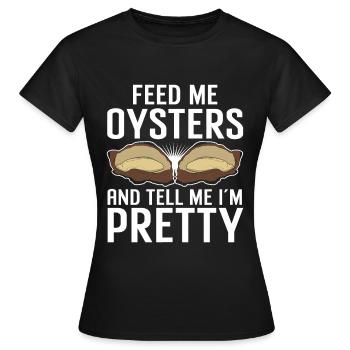 Cadeau amateur de fruits de mer fruits de mer - T-shirt Femme - noir - Devant - AI Model Female 172 dark (172cm)
