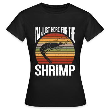 Cadeau amateur de fruits de mer fruits de mer - T-shirt Femme - noir - Devant - AI Model Female 172 dark (172cm)