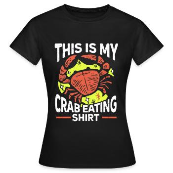 Cadeau amateur de fruits de mer fruits de mer - T-shirt Femme - noir - Devant - AI Model Female 172 dark (172cm)