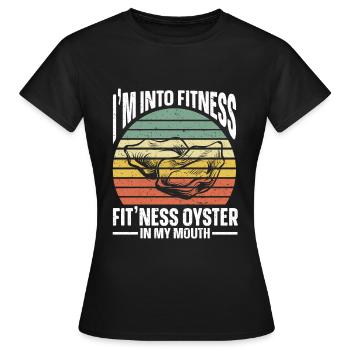Cadeau amateur de fruits de mer fruits de mer - T-shirt Femme - noir - Devant - AI Model Female 172 dark (172cm)