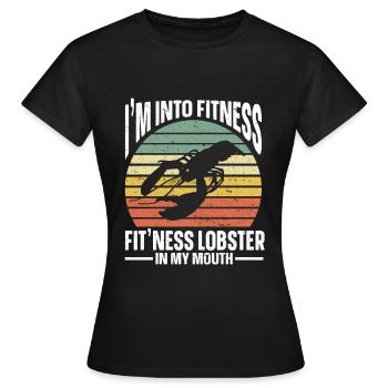 Cadeau amateur de fruits de mer fruits de mer - T-shirt Femme - noir - Devant - AI Model Female 172 dark (172cm)