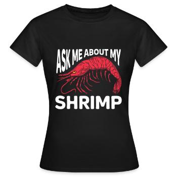 Cadeau amateur de fruits de mer fruits de mer - T-shirt Femme - noir - Devant - AI Model Female 172 dark (172cm)