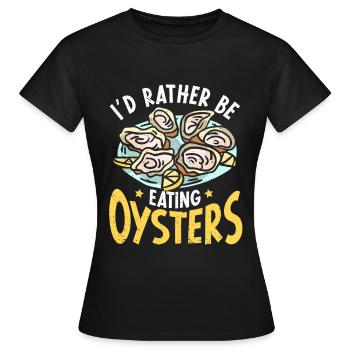 Cadeau amateur de fruits de mer fruits de mer - T-shirt Femme - noir - Devant - AI Model Female 172 dark (172cm)